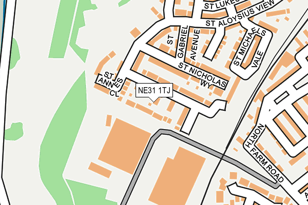 NE31 1TJ map - OS OpenMap – Local (Ordnance Survey) NE31 1TJ map - OS OpenMap – Local (Ordnance Survey)