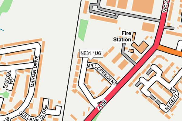 NE31 1UG map - OS OpenMap – Local (Ordnance Survey) NE31 1UG map - OS OpenMap – Local (Ordnance Survey)