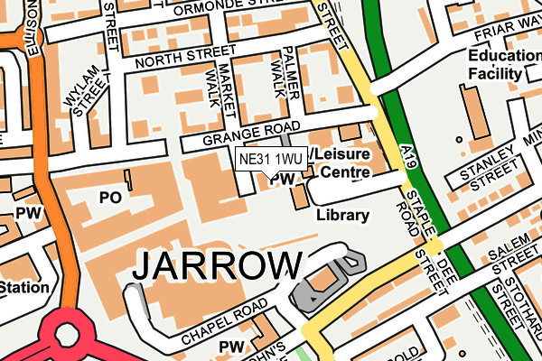 NE31 1WU map - OS OpenMap – Local (Ordnance Survey) NE31 1WU map - OS OpenMap – Local (Ordnance Survey)