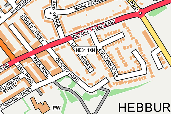 NE31 1XN map - OS OpenMap – Local (Ordnance Survey) NE31 1XN map - OS OpenMap – Local (Ordnance Survey)