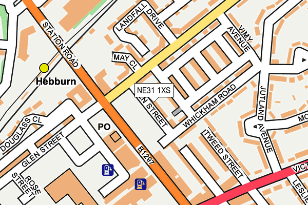 NE31 1XS map - OS OpenMap – Local (Ordnance Survey)