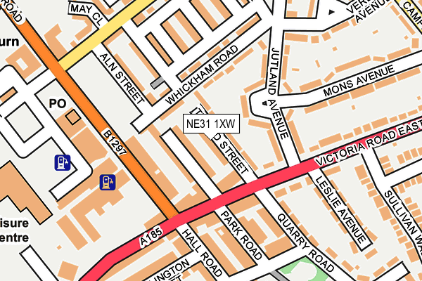 NE31 1XW map - OS OpenMap – Local (Ordnance Survey) NE31 1XW map - OS OpenMap – Local (Ordnance Survey)
