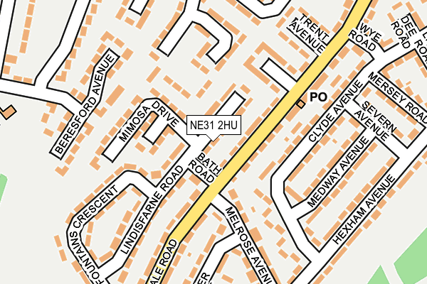 NE31 2HU map - OS OpenMap – Local (Ordnance Survey) NE31 2HU map - OS OpenMap – Local (Ordnance Survey)