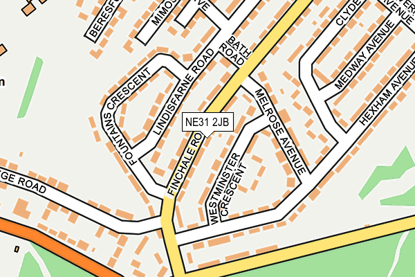 NE31 2JB map - OS OpenMap – Local (Ordnance Survey) NE31 2JB map - OS OpenMap – Local (Ordnance Survey)