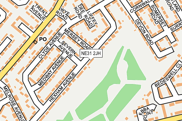 NE31 2JH map - OS OpenMap – Local (Ordnance Survey) NE31 2JH map - OS OpenMap – Local (Ordnance Survey)