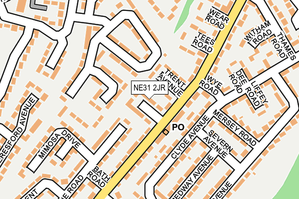 NE31 2JR map - OS OpenMap – Local (Ordnance Survey) NE31 2JR map - OS OpenMap – Local (Ordnance Survey)