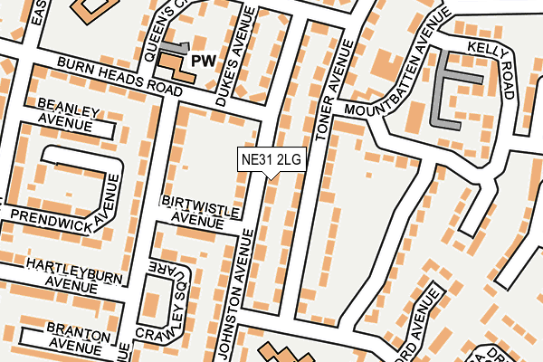 NE31 2LG map - OS OpenMap – Local (Ordnance Survey) NE31 2LG map - OS OpenMap – Local (Ordnance Survey)
