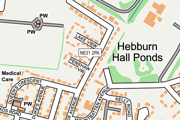 NE31 2PA map - OS OpenMap – Local (Ordnance Survey) NE31 2PA map - OS OpenMap – Local (Ordnance Survey)