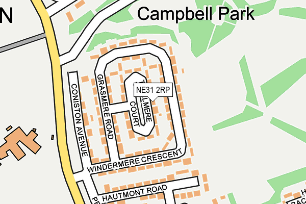 NE31 2RP map - OS OpenMap – Local (Ordnance Survey) NE31 2RP map - OS OpenMap – Local (Ordnance Survey)