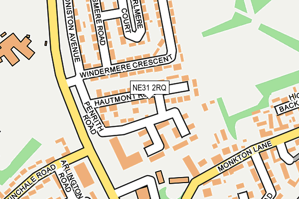 NE31 2RQ map - OS OpenMap – Local (Ordnance Survey) NE31 2RQ map - OS OpenMap – Local (Ordnance Survey)