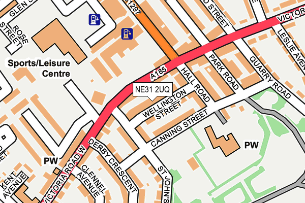 NE31 2UQ map - OS OpenMap – Local (Ordnance Survey) NE31 2UQ map - OS OpenMap – Local (Ordnance Survey)