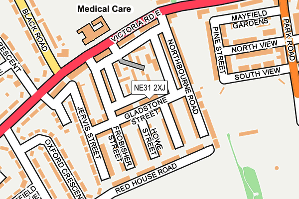 NE31 2XJ map - OS OpenMap – Local (Ordnance Survey) NE31 2XJ map - OS OpenMap – Local (Ordnance Survey)