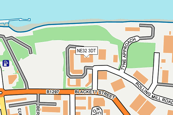 NE32 3DT map - OS OpenMap – Local (Ordnance Survey) NE32 3DT map - OS OpenMap – Local (Ordnance Survey)