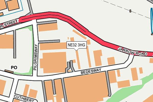 NE32 3HG map - OS OpenMap – Local (Ordnance Survey) NE32 3HG map - OS OpenMap – Local (Ordnance Survey)