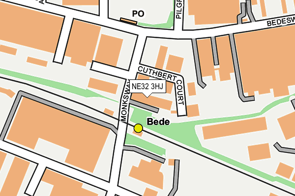 NE32 3HJ map - OS OpenMap – Local (Ordnance Survey) NE32 3HJ map - OS OpenMap – Local (Ordnance Survey)