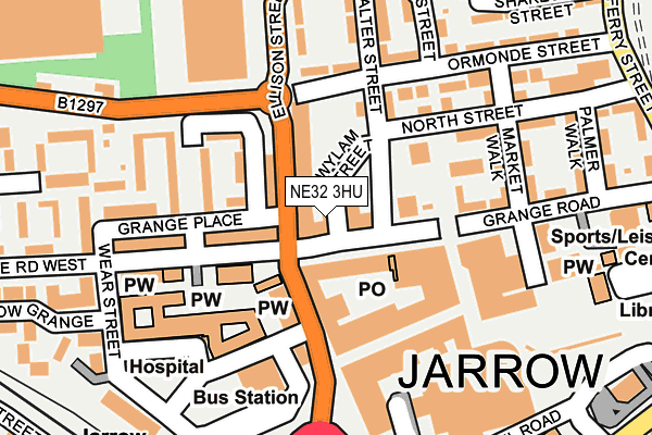 NE32 3HU map - OS OpenMap – Local (Ordnance Survey) NE32 3HU map - OS OpenMap – Local (Ordnance Survey)