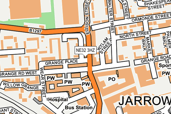 NE32 3HZ map - OS OpenMap – Local (Ordnance Survey) NE32 3HZ map - OS OpenMap – Local (Ordnance Survey)