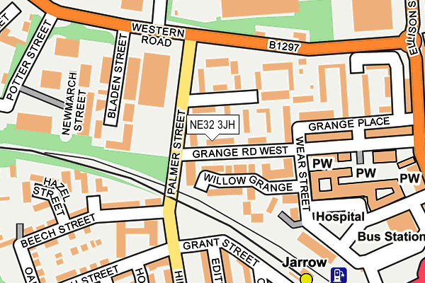 NE32 3JH map - OS OpenMap – Local (Ordnance Survey) NE32 3JH map - OS OpenMap – Local (Ordnance Survey)