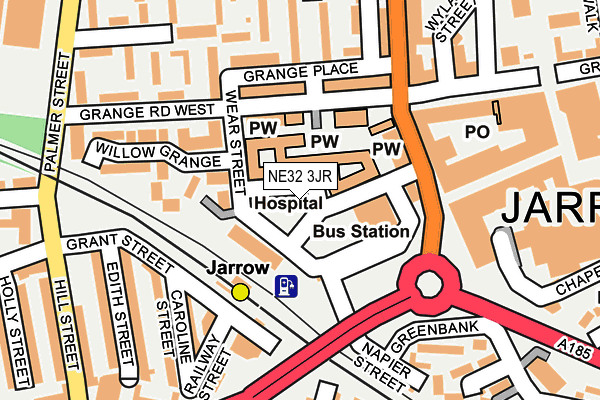 NE32 3JR map - OS OpenMap – Local (Ordnance Survey) NE32 3JR map - OS OpenMap – Local (Ordnance Survey)