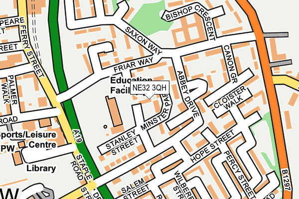 NE32 3QH map - OS OpenMap – Local (Ordnance Survey) NE32 3QH map - OS OpenMap – Local (Ordnance Survey)
