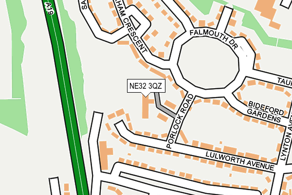 NE32 3QZ map - OS OpenMap – Local (Ordnance Survey) NE32 3QZ map - OS OpenMap – Local (Ordnance Survey)