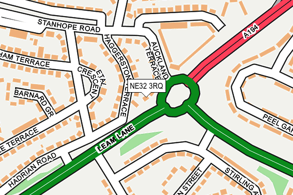 NE32 3RQ map - OS OpenMap – Local (Ordnance Survey) NE32 3RQ map - OS OpenMap – Local (Ordnance Survey)