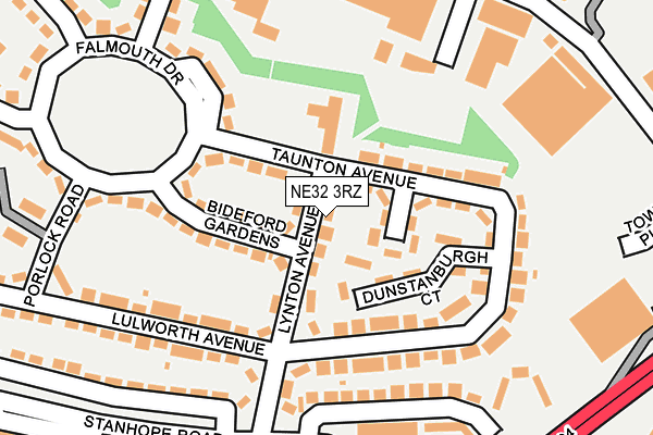 NE32 3RZ map - OS OpenMap – Local (Ordnance Survey) NE32 3RZ map - OS OpenMap – Local (Ordnance Survey)