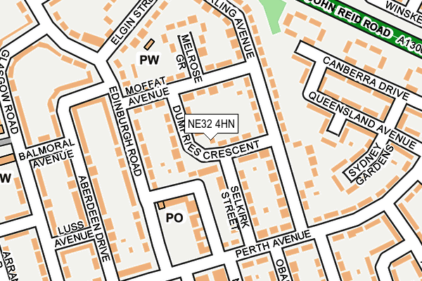 NE32 4HN map - OS OpenMap – Local (Ordnance Survey) NE32 4HN map - OS OpenMap – Local (Ordnance Survey)