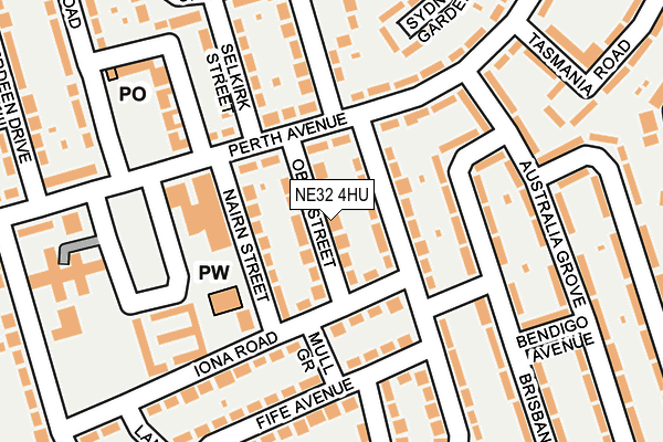 NE32 4HU map - OS OpenMap – Local (Ordnance Survey) NE32 4HU map - OS OpenMap – Local (Ordnance Survey)