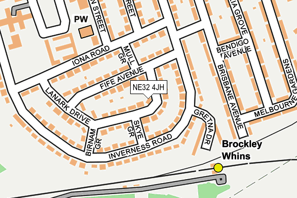 NE32 4JH map - OS OpenMap – Local (Ordnance Survey) NE32 4JH map - OS OpenMap – Local (Ordnance Survey)