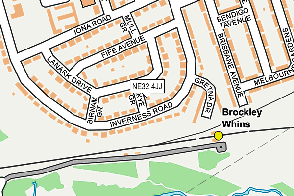 NE32 4JJ map - OS OpenMap – Local (Ordnance Survey) NE32 4JJ map - OS OpenMap – Local (Ordnance Survey)