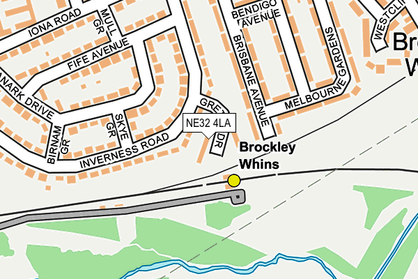 NE32 4LA map - OS OpenMap – Local (Ordnance Survey) NE32 4LA map - OS OpenMap – Local (Ordnance Survey)