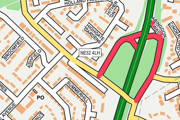 NE32 4LH map - OS OpenMap – Local (Ordnance Survey) NE32 4LH map - OS OpenMap – Local (Ordnance Survey)
