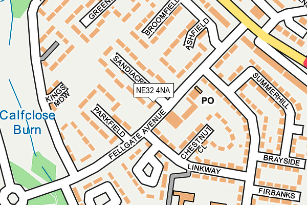 NE32 4NA map - OS OpenMap – Local (Ordnance Survey) NE32 4NA map - OS OpenMap – Local (Ordnance Survey)