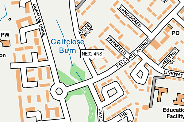 NE32 4NS map - OS OpenMap – Local (Ordnance Survey) NE32 4NS map - OS OpenMap – Local (Ordnance Survey)