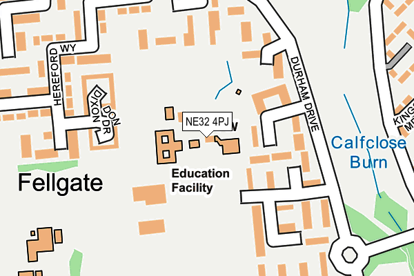NE32 4PJ map - OS OpenMap – Local (Ordnance Survey) NE32 4PJ map - OS OpenMap – Local (Ordnance Survey)