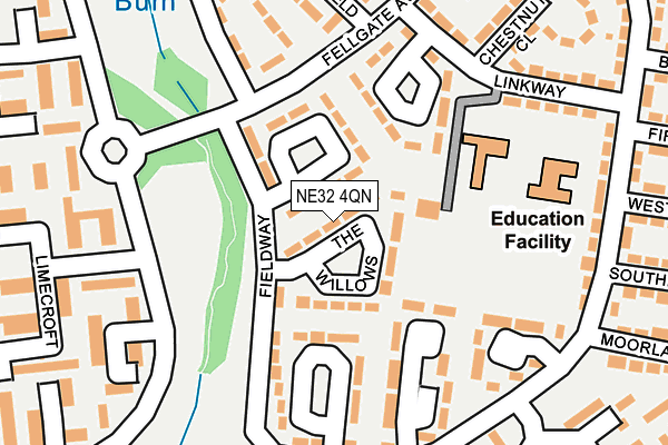 NE32 4QN map - OS OpenMap – Local (Ordnance Survey) NE32 4QN map - OS OpenMap – Local (Ordnance Survey)