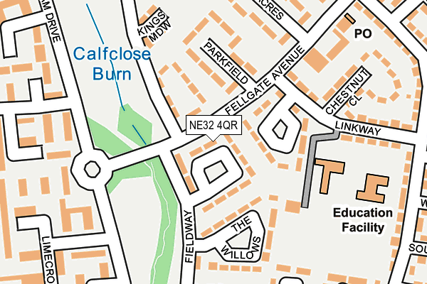 NE32 4QR map - OS OpenMap – Local (Ordnance Survey) NE32 4QR map - OS OpenMap – Local (Ordnance Survey)