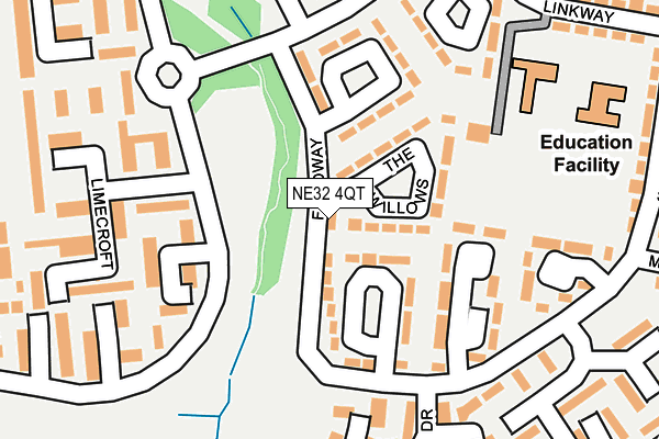 NE32 4QT map - OS OpenMap – Local (Ordnance Survey) NE32 4QT map - OS OpenMap – Local (Ordnance Survey)