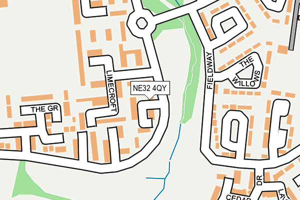 NE32 4QY map - OS OpenMap – Local (Ordnance Survey) NE32 4QY map - OS OpenMap – Local (Ordnance Survey)