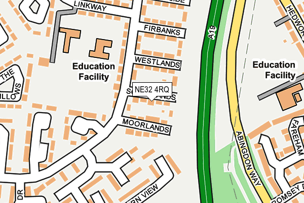 NE32 4RQ map - OS OpenMap – Local (Ordnance Survey) NE32 4RQ map - OS OpenMap – Local (Ordnance Survey)