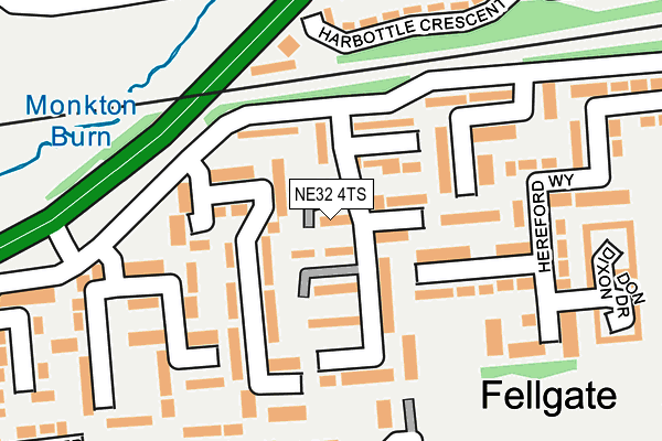 NE32 4TS map - OS OpenMap – Local (Ordnance Survey) NE32 4TS map - OS OpenMap – Local (Ordnance Survey)