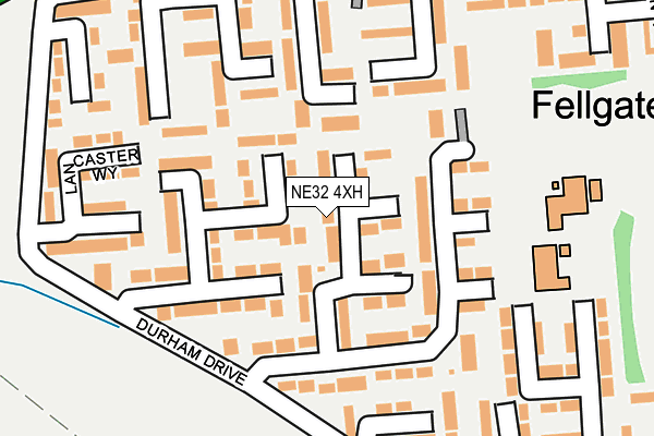 NE32 4XH map - OS OpenMap – Local (Ordnance Survey) NE32 4XH map - OS OpenMap – Local (Ordnance Survey)