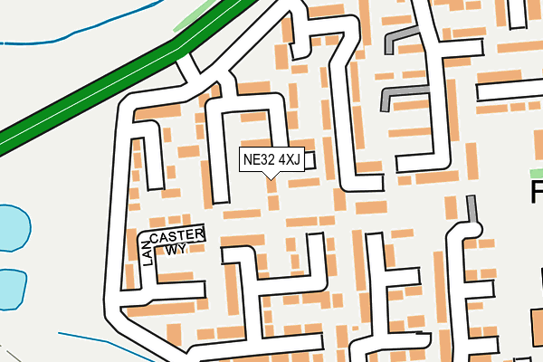 NE32 4XJ map - OS OpenMap – Local (Ordnance Survey) NE32 4XJ map - OS OpenMap – Local (Ordnance Survey)