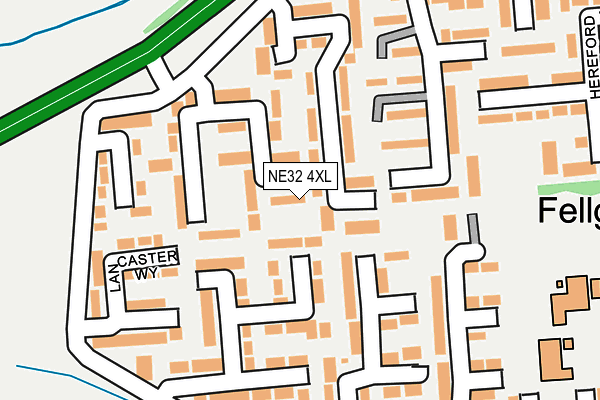 NE32 4XL map - OS OpenMap – Local (Ordnance Survey) NE32 4XL map - OS OpenMap – Local (Ordnance Survey)