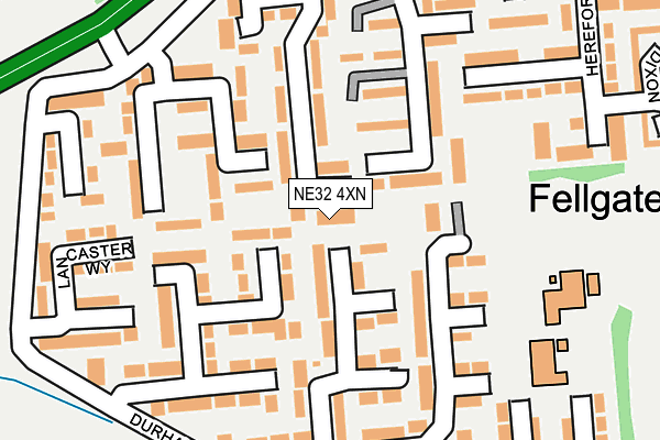 NE32 4XN map - OS OpenMap – Local (Ordnance Survey) NE32 4XN map - OS OpenMap – Local (Ordnance Survey)