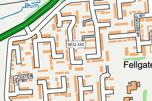 NE32 4XS map - OS OpenMap – Local (Ordnance Survey) NE32 4XS map - OS OpenMap – Local (Ordnance Survey)