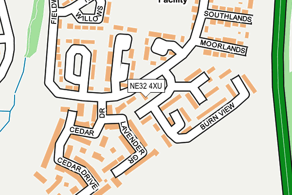 NE32 4XU map - OS OpenMap – Local (Ordnance Survey) NE32 4XU map - OS OpenMap – Local (Ordnance Survey)