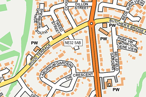 NE32 5AB map - OS OpenMap – Local (Ordnance Survey) NE32 5AB map - OS OpenMap – Local (Ordnance Survey)