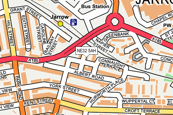 NE32 5AH map - OS OpenMap – Local (Ordnance Survey) NE32 5AH map - OS OpenMap – Local (Ordnance Survey)